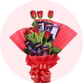Flowers with Chocolates